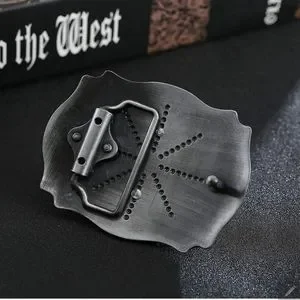 New letter U initial western belt buckle approx. 3.5x2.5\